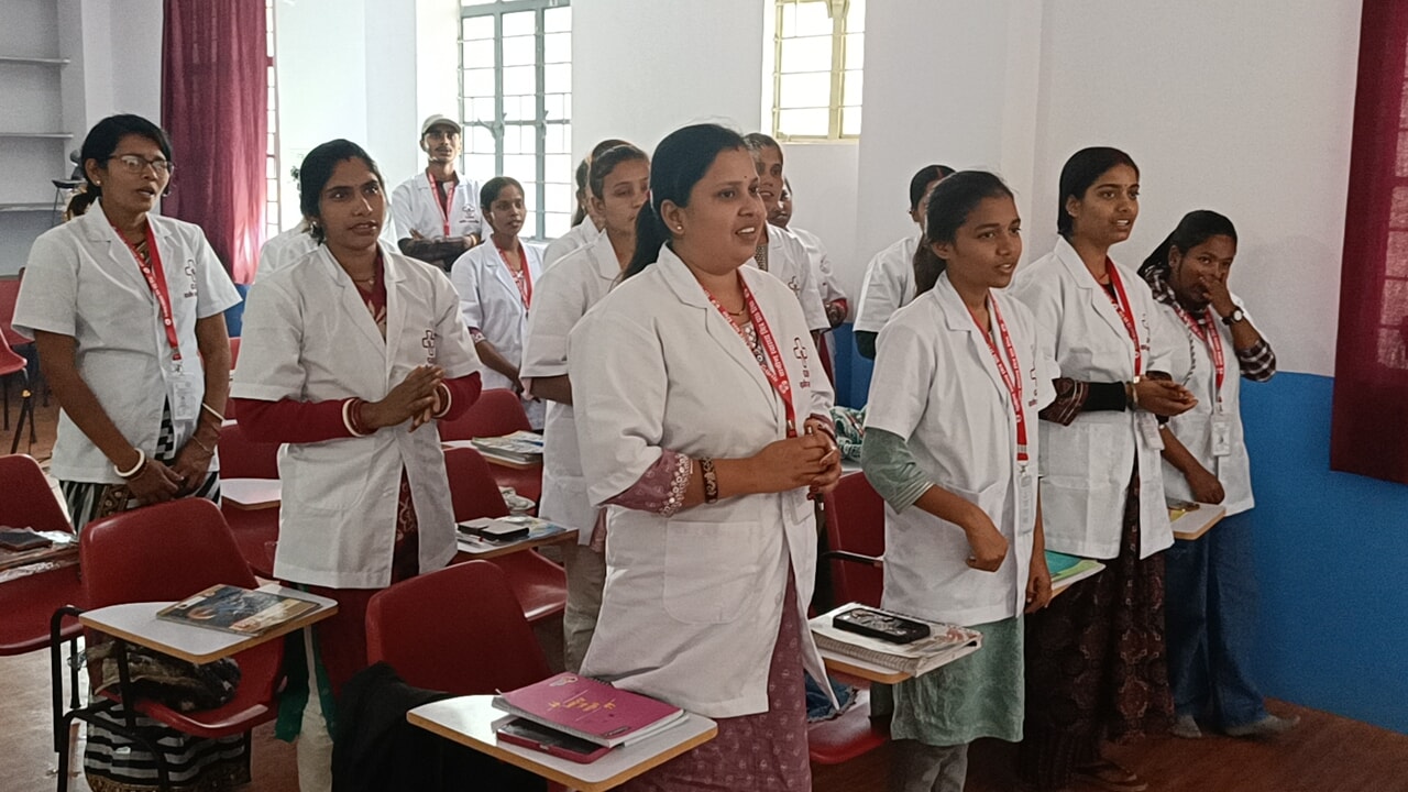 Medical training session for health workers